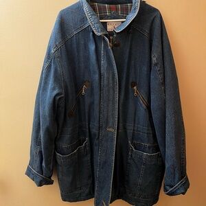 Vintage Blue Denim Jacket with Pockets
